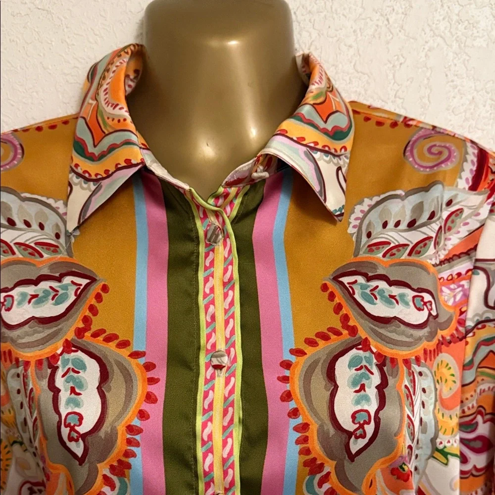 ANTONIO MELANI Multicolor Button Down Shirt - Picture 3 of 7